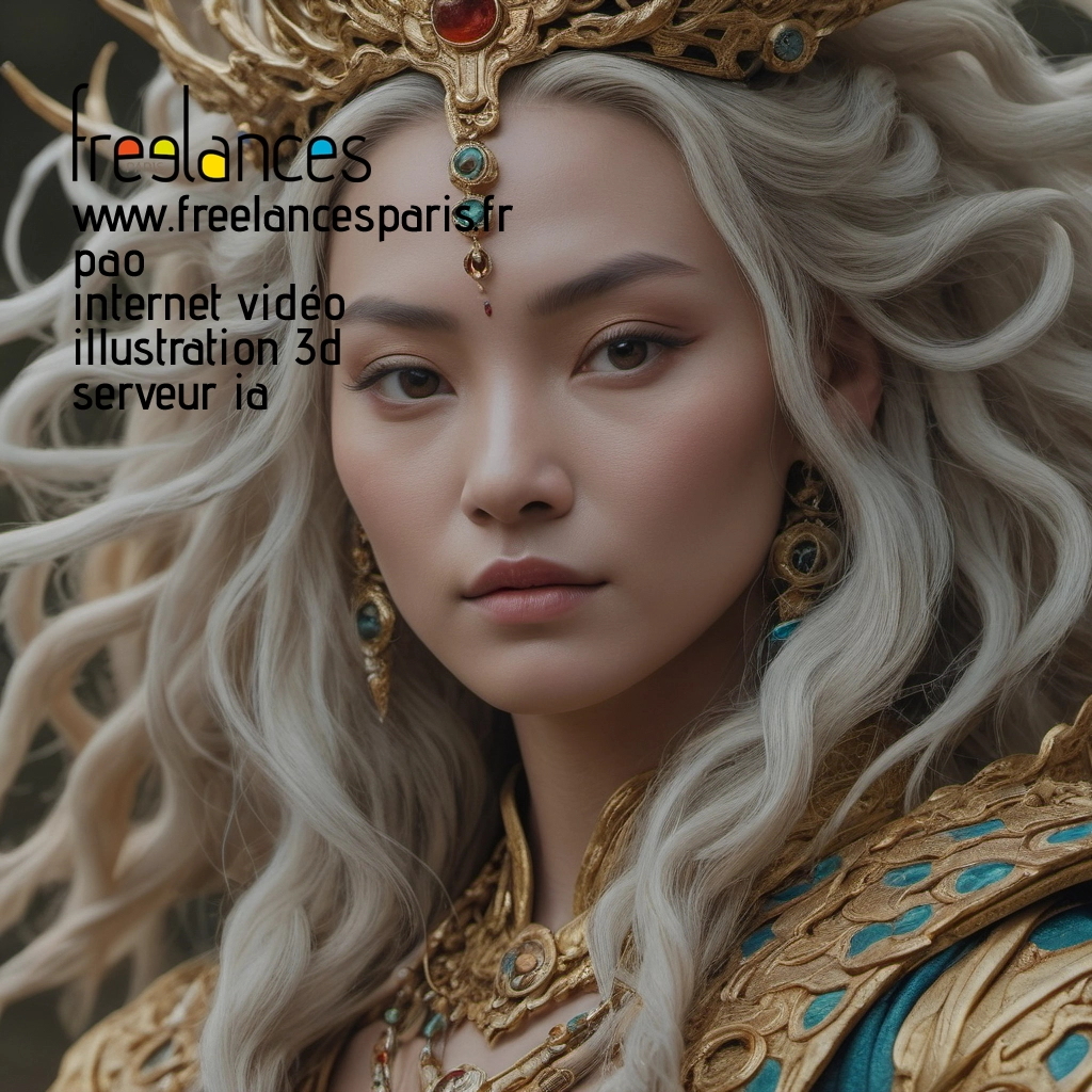 Pao mise en page internet vidéo illustration 3d serveur IA générative AI freelance paris studio de création magazines 8lg1tb30